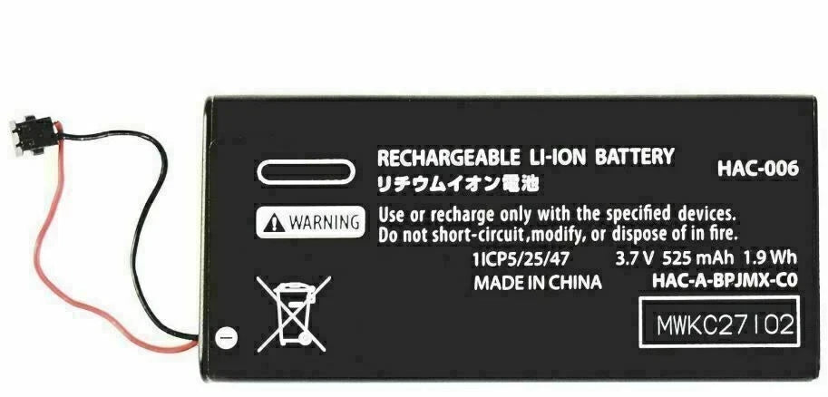New Replacement Battery Nintendo Switch Joy-Con Fits HAC-006 525mAh Left Right