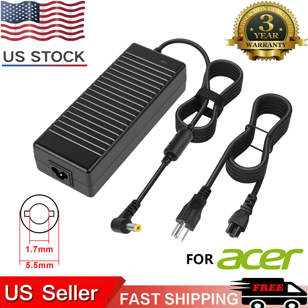 135W AC Adapter Laptop Charger for Acer Nitro 5 7 N18C3 N18C4 AN515-51 AN715-51