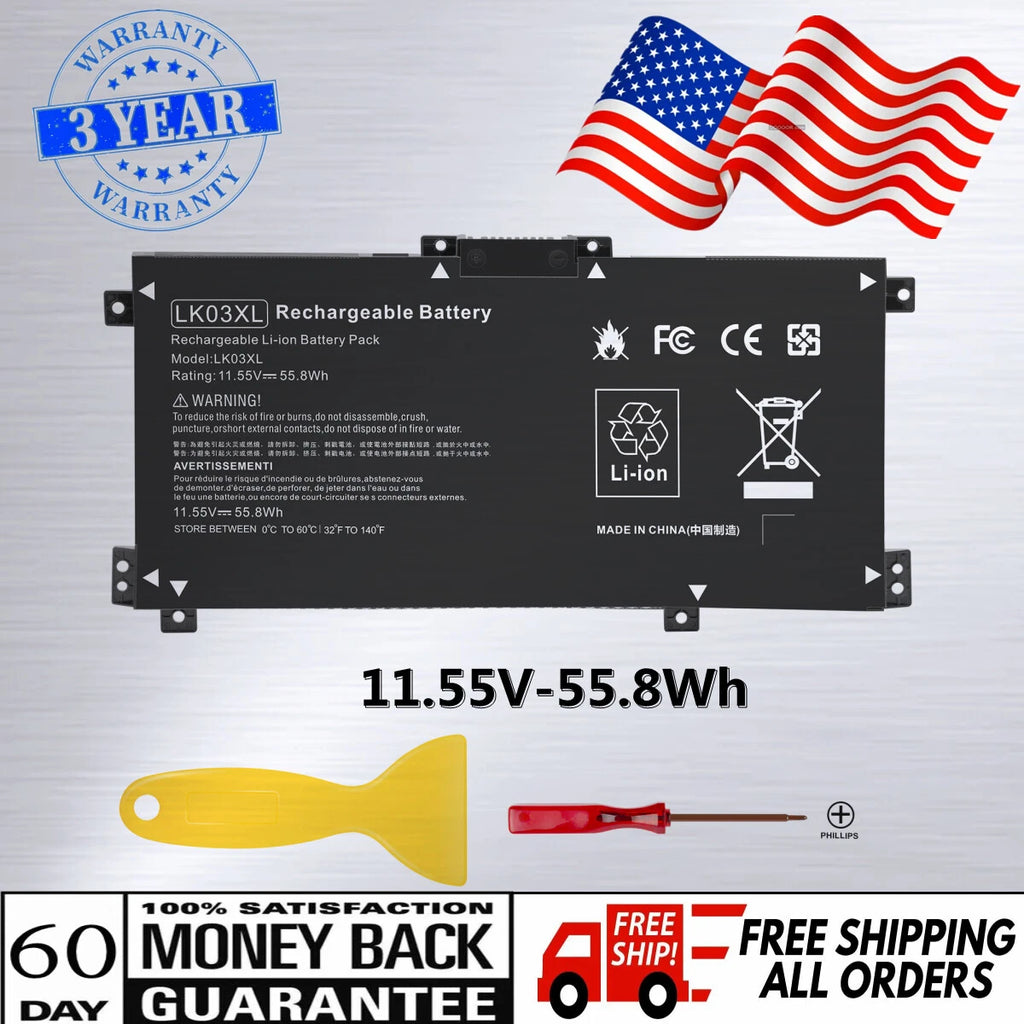 LK03XL L09281-855 Battery For HP Envy X360 15-bp 15-bq 15-cn 17-ae 17-ce 17-bw