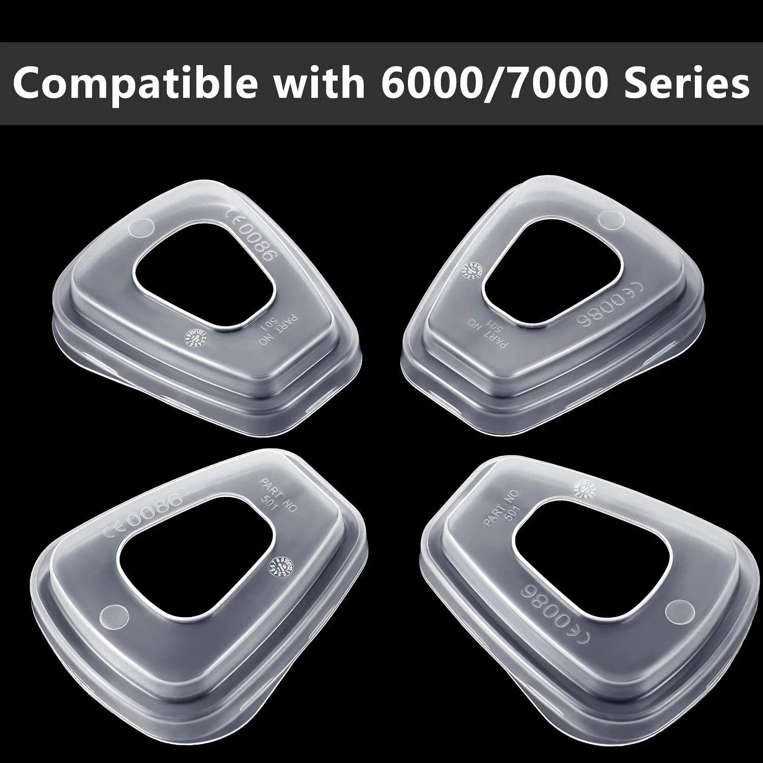 12PCS 501 Filter Retainer Cover For 5N11 5P71 7502 6200 Respirator Mask Filter