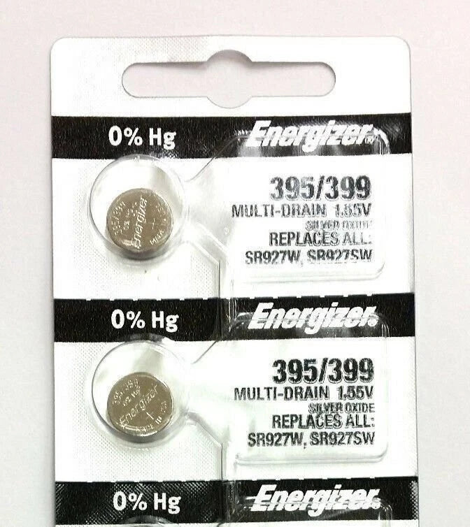 Energizer 395 399 (SR927SW) Silver Oxide Watch Battery (1 pack of 5)