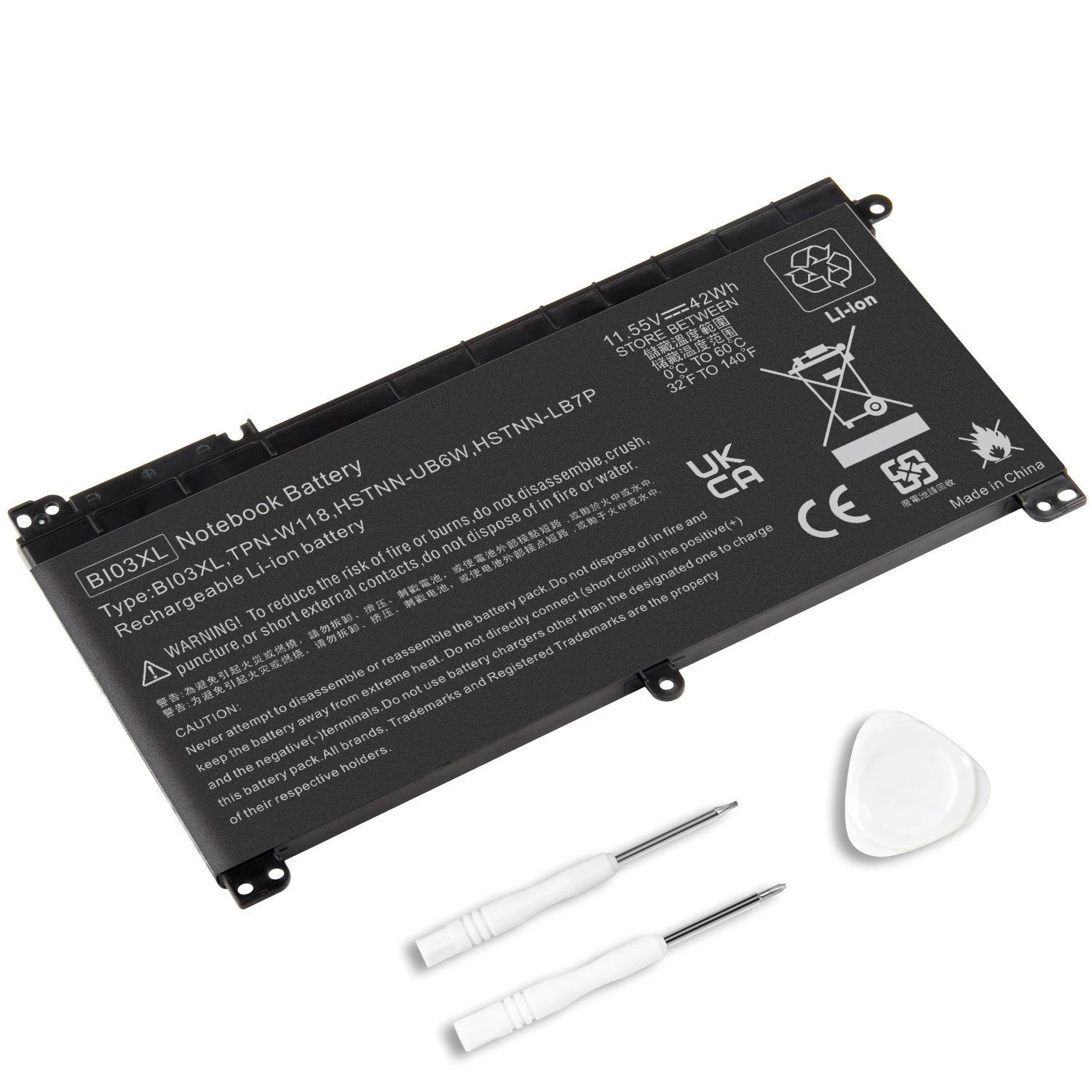 ?BI03XL Laptop Battery for HP Pavilion X360 13-U 14-AX HSTNN-UB6W 843537-541 NEW