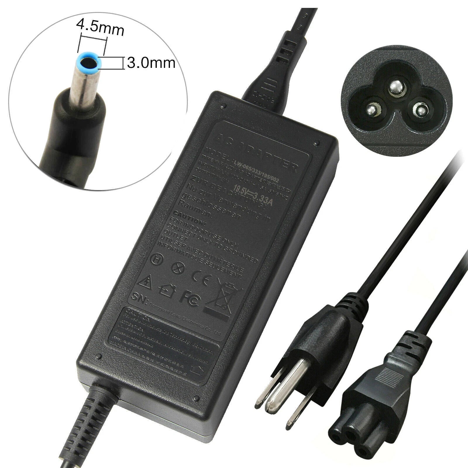 65W AC Charger Adapter Power Cord For HP EliteBook 840-G4 850-G4 840-G5 850-G5