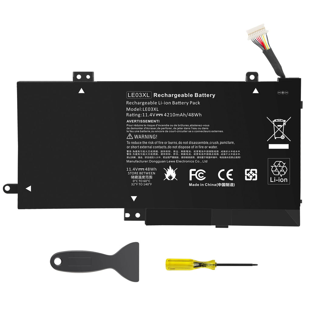 Replace LE03XL Battery For HP Envy x360 M6-W 796356-005 13-S099n 11.4V-48Wh New