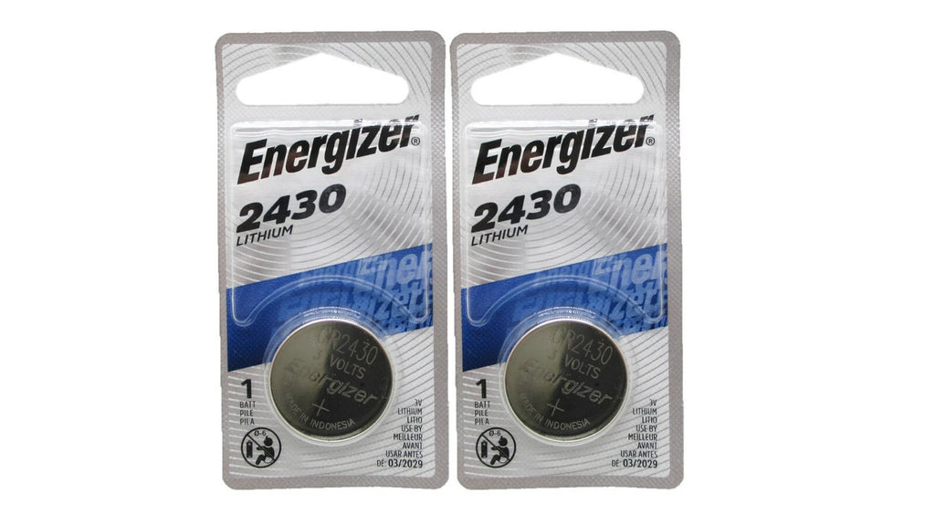 2 Pk Energizer CR 2430 CR2430 Lithium 3-Volt Coin Cell Batteries Exp. 2025