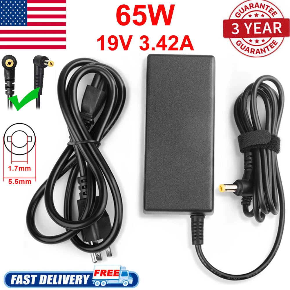 AC Adapter Cord Battery Charger For Gateway NV570P11u NV570P13u NV570P17u Laptop
