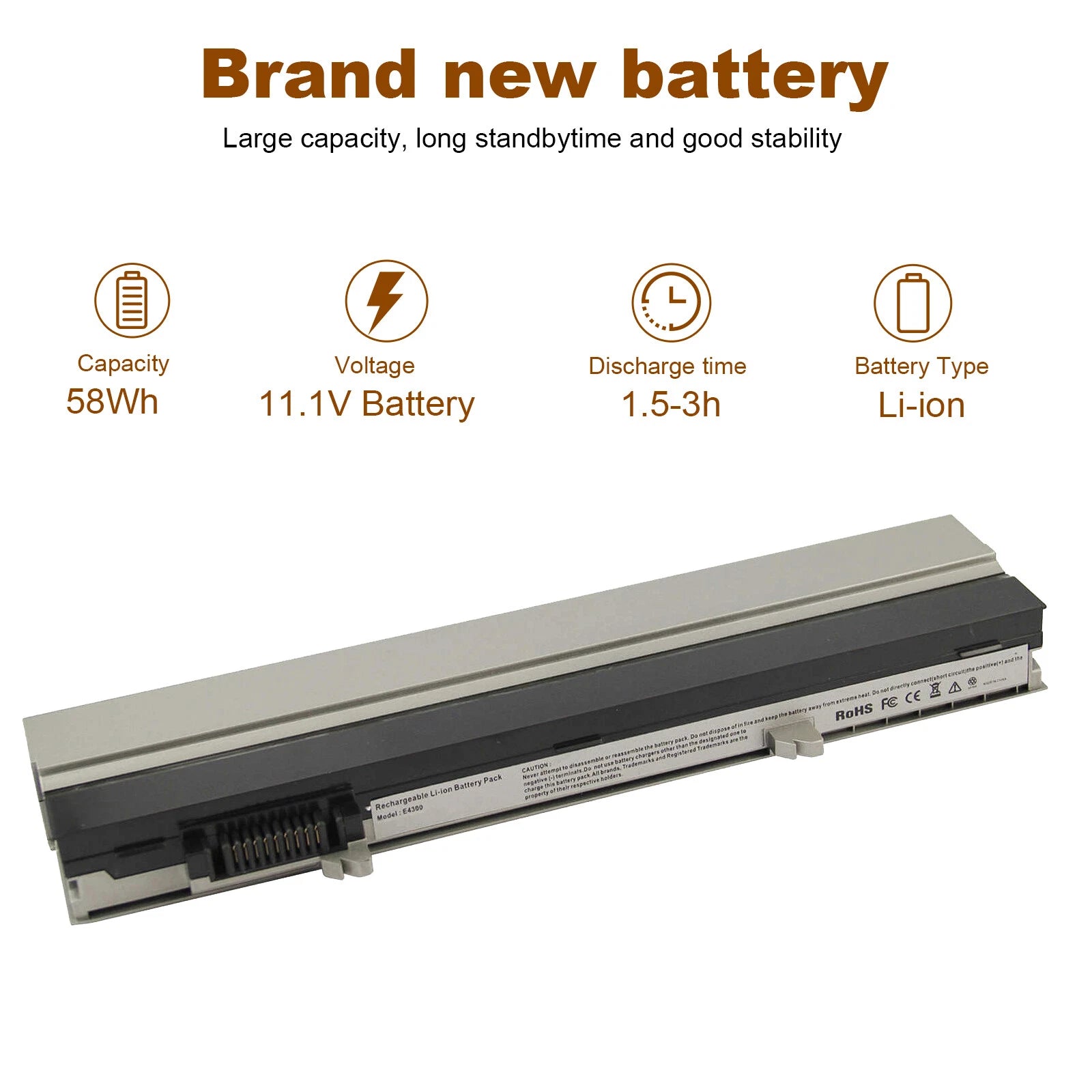 ?5200mAh Battery for Dell Latitude E4300 E4310 E4400 E4300N HW905 FM332 XX327