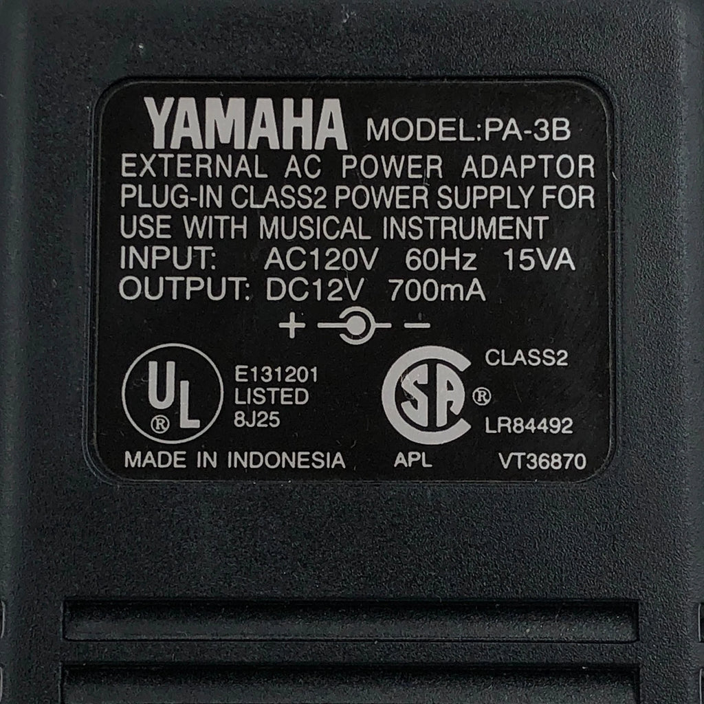 NEW Genuine Yamaha PA-3B Keyboard Charger Power Supply AC Adapter 12V 700mA OEM