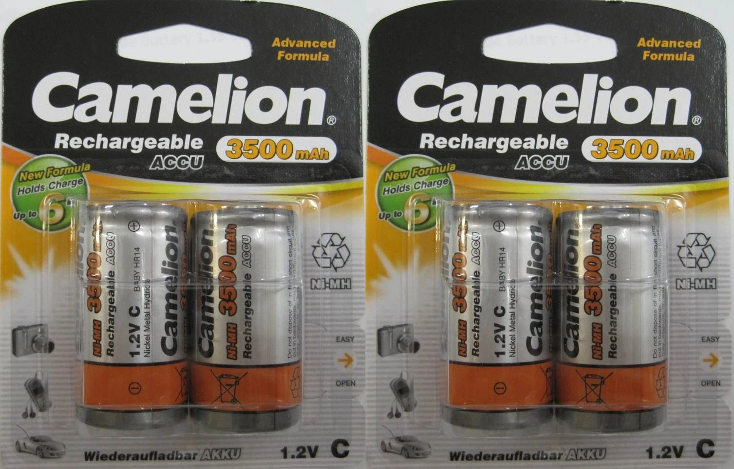 Camelion C Rechargeable Battery Ni-MH 3500mAh 4 Pack
