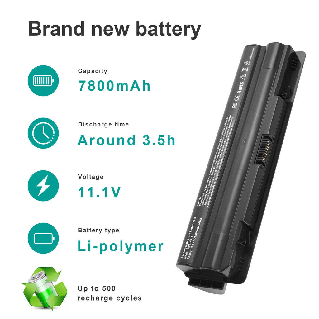 Laptop Battery for Dell XPS 17 L701X L702X 15 L501X L502X 14 L401X 11.1V 7800mAh