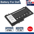Replace NGGX5 Battery For Dell Latitude 14 E5470 5470 15 E5570 5570 P48F 47Wh