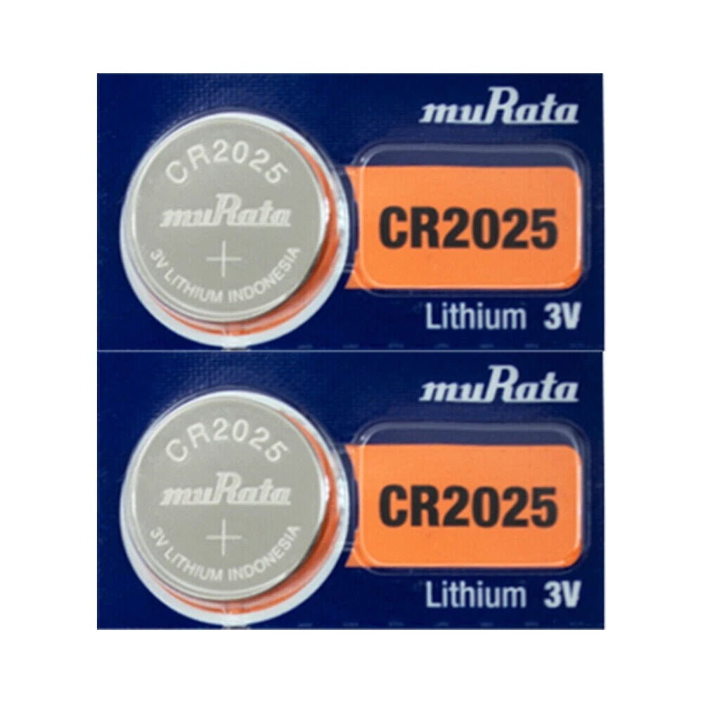 2x Murata Fresh CR 2025 CR2025 ECR2025 BR2025 LITHIUM COIN CELL Battery Exp 2033
