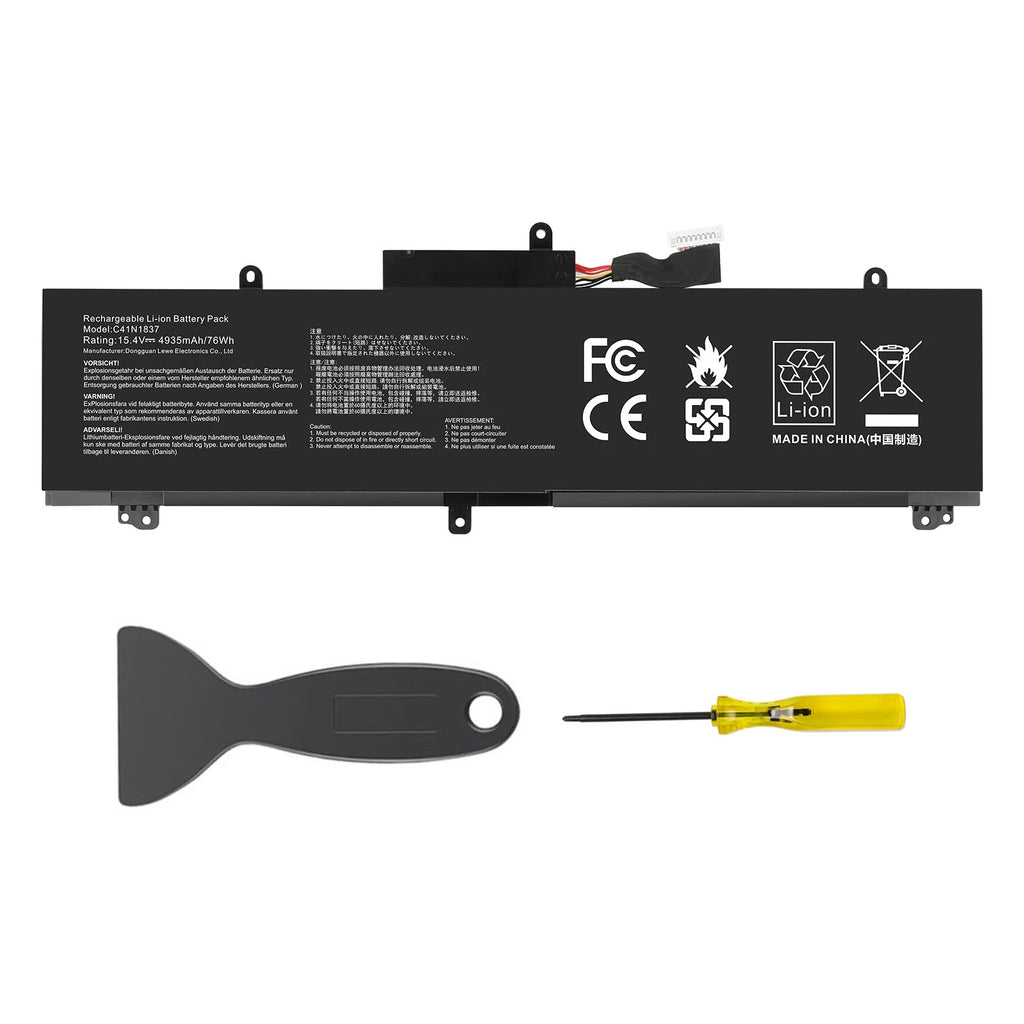 ??Battery C41N1837 For Asus Rog Zephyrus GA502DU GA532DU GU502 GU532 GX502 76WH