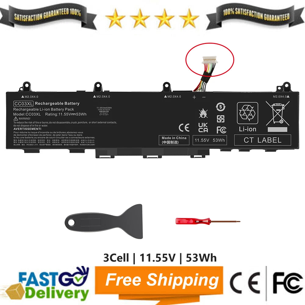 CC03XL Battery For HP EliteBook 830 835 840 845 G7 G8 Probook 635 Aero G7 G8 53W