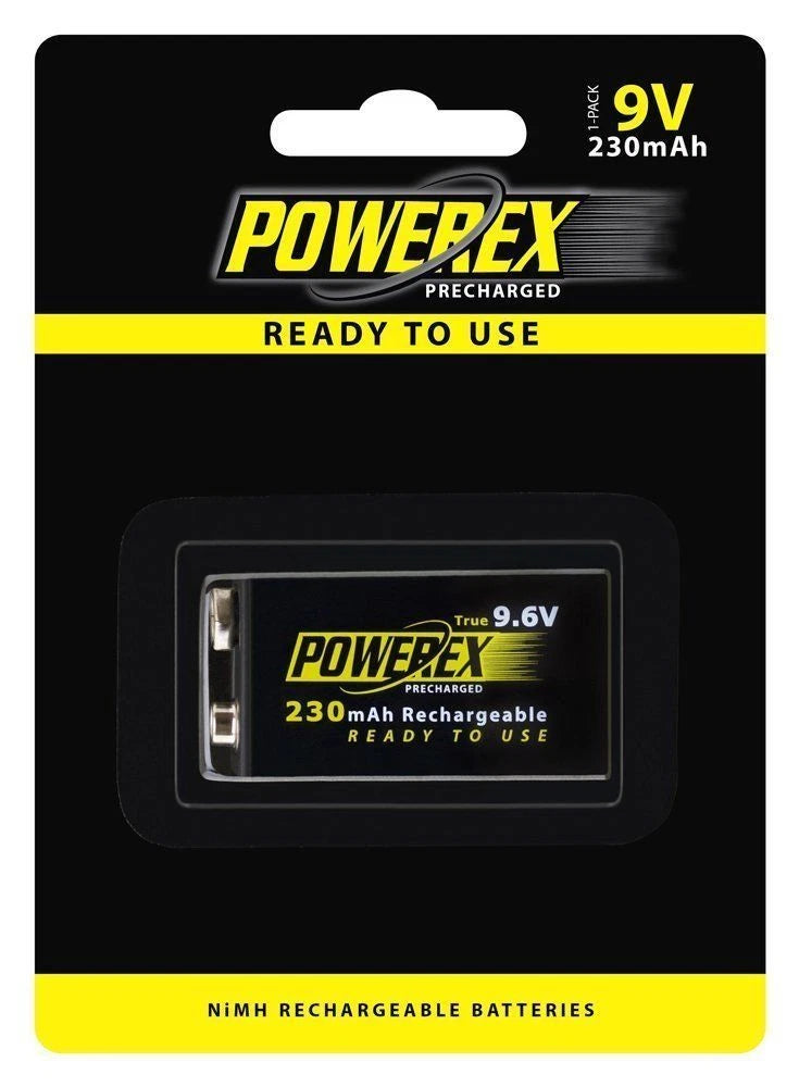 Maha Powerex 9V MH-96V230 9.6V 230mAh Precharged Rechargeable NiMH Battery