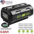 For Ryobi 40 Volt 6.0Ah Battery High Capacity Lithium-Ion OP4050 OP4060 OP40401