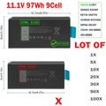 ??LOT X8VWF Battery For Dell Latitude 14 Rugged 5404 7404 5414 0X8VWF 97W 9Cell