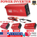Car Inverter Power Converter Adapter DC 12V to 110V USB Outlet Cigarette Lighter