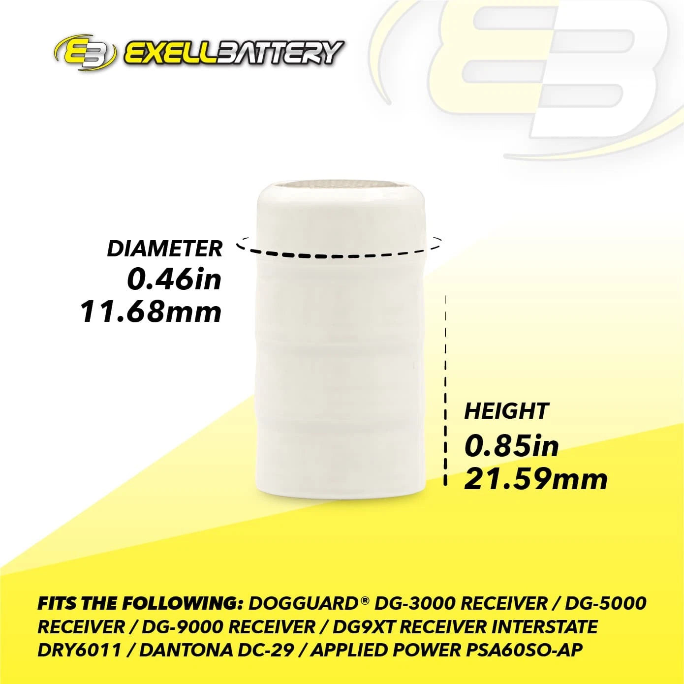 6x DOG Collar Battery fits PSA60SO-AP DG-3000 DG-9000 DG9XT DRY6011 DC-29