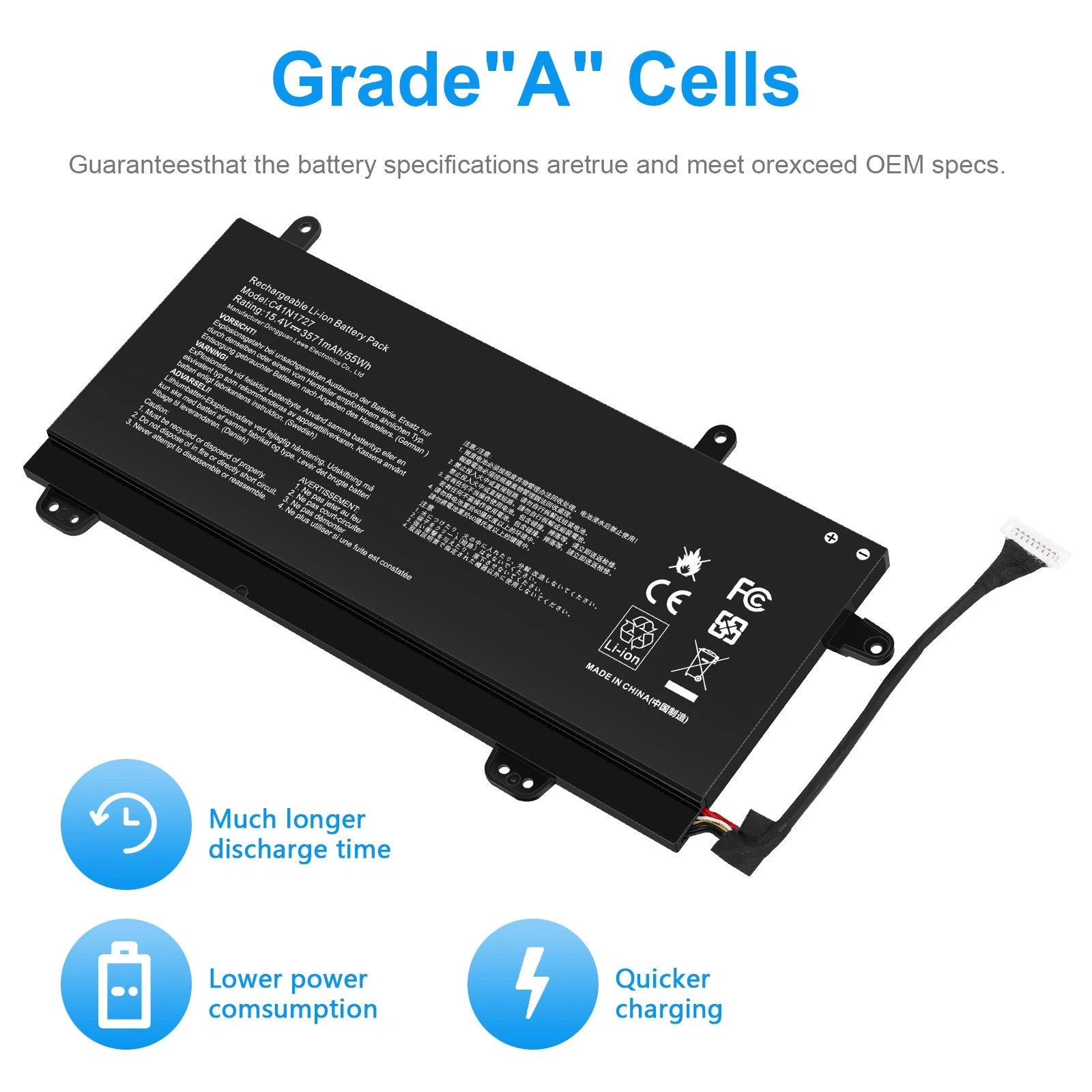 ?C41N1727 Battery For ASUS Zephyrus GM501 GM501G GM501GM GM501GS Series