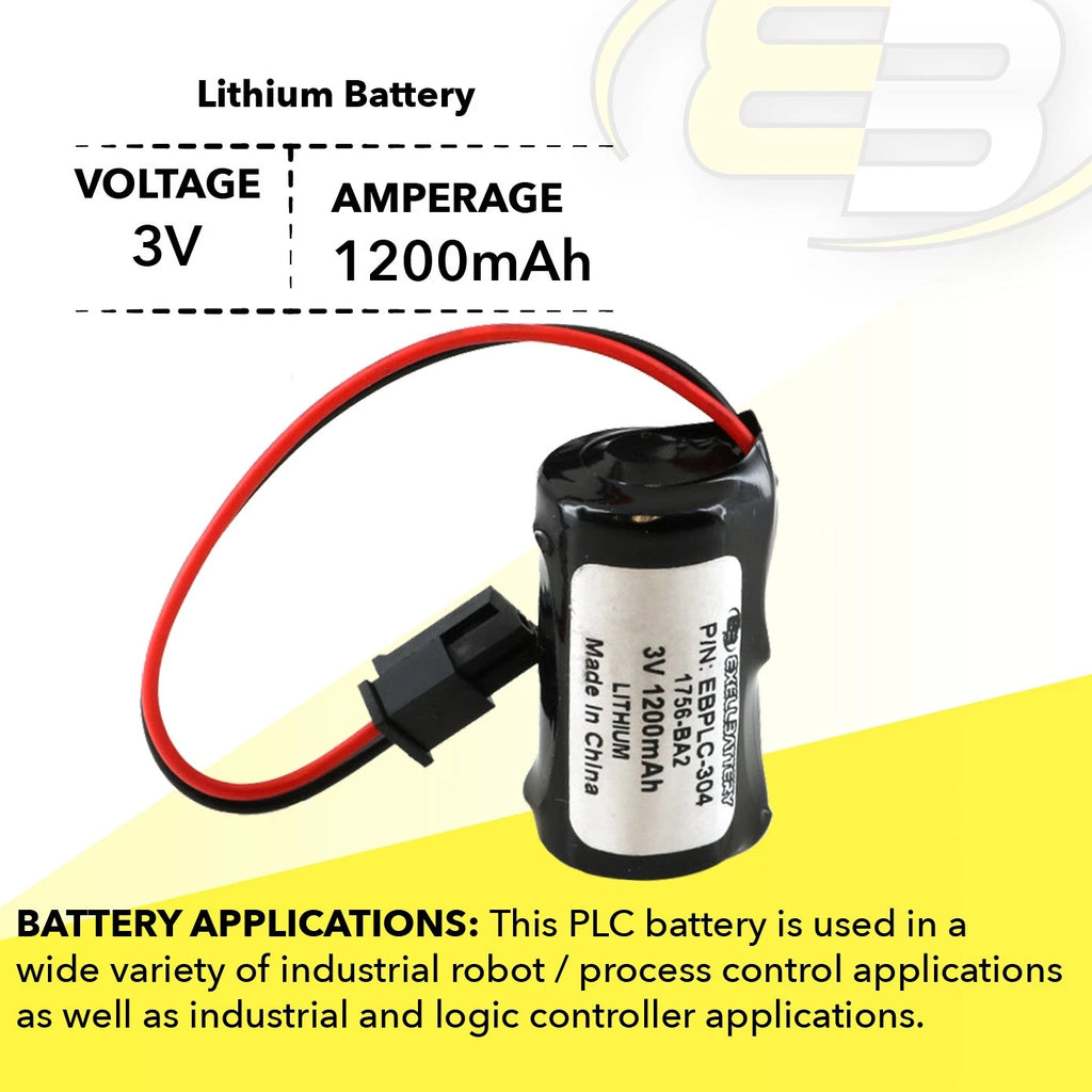 PLC Compatible With Battery Energy+ For BR2/3A-AB 1756-BA2 1756-L6X