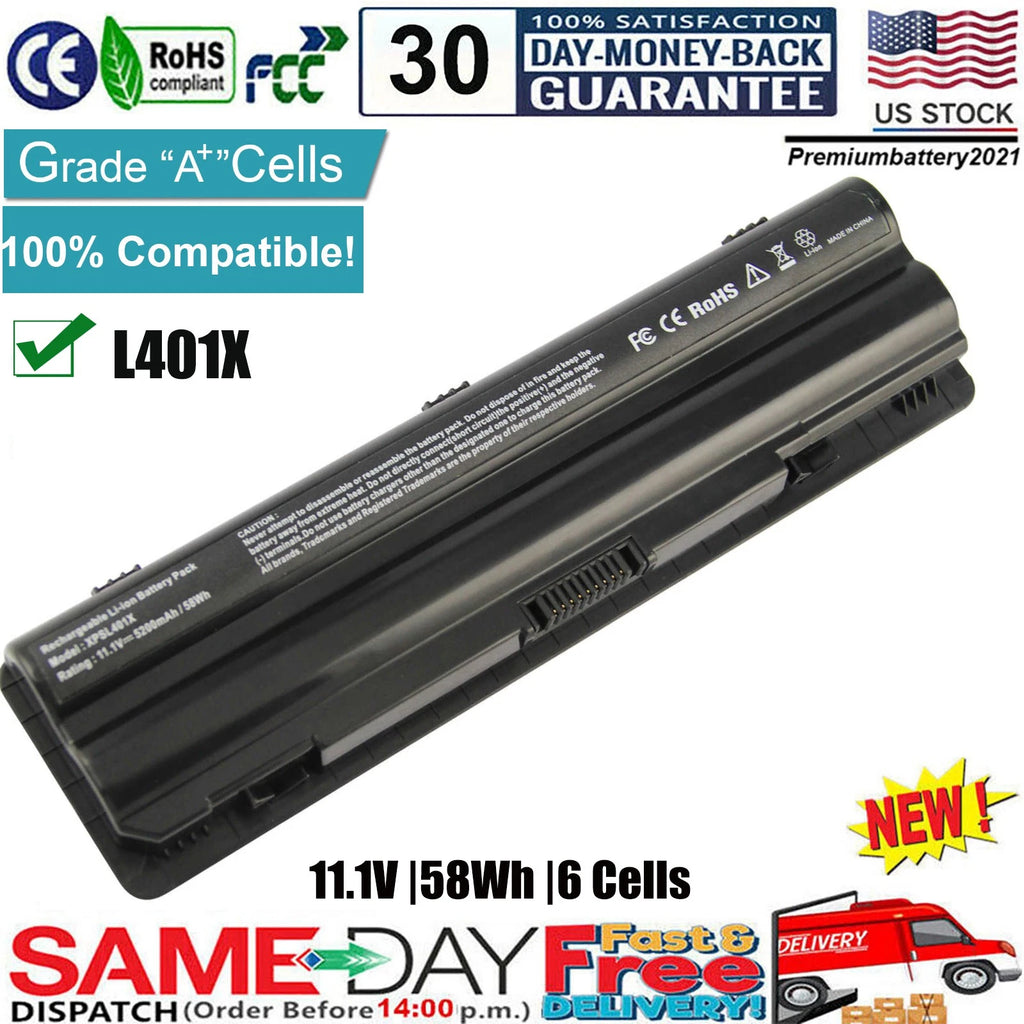 NEW Battery For Dell XPS 14 L401X 15 L501X L502X L701x L702x 15-1591 J70W7 JWPHF