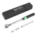 ?3/8"Drive 5-60NM Torque Wrench Adjustable Torque Wrench W/ 1/2'' &1/4'' Sockets