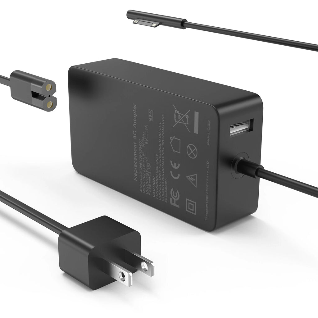 65W AC Adapter Power Charger for Microsoft Surface Pro 3 4 5 6 7 GO Tablet 1706