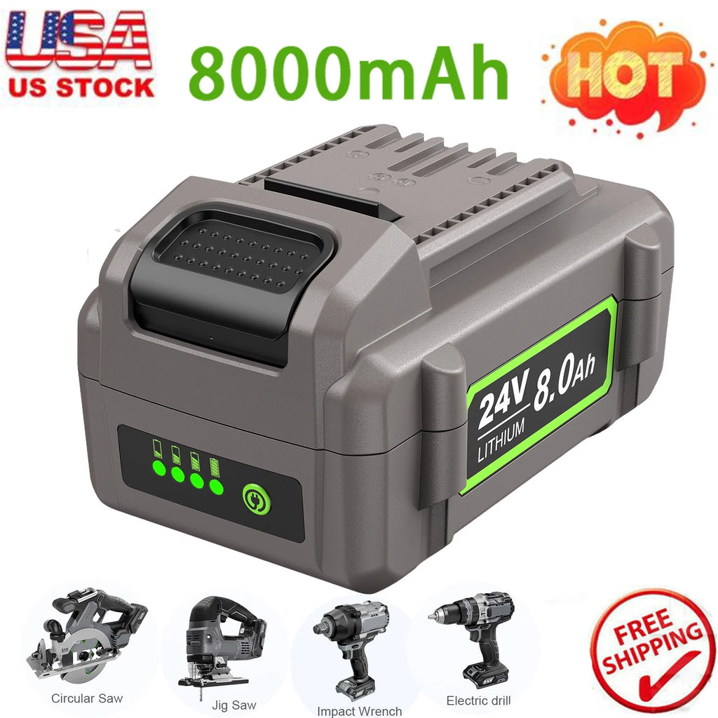 24V 8.0Ah Battery For Flex 24Volt Lithium FX0311 FX0221-1 FX0341 Cordless Tool