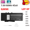 ??LOT 1-100X GJKNX Battery For Dell Latitude 5480 5580 5490 5590 5488 E5280 68Wh