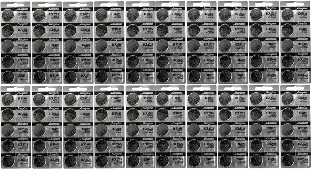 100 FRESH Genuine Energizer CR2025 2025 3V Coin Button Battery Fast Shipping