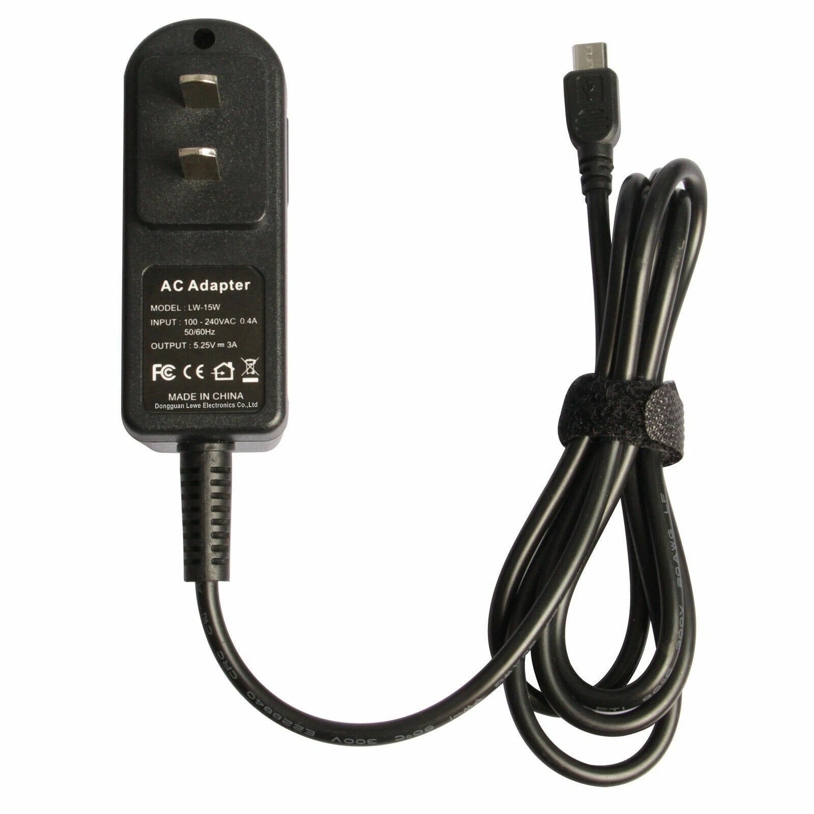 5.25V 3A Micro USB Wall Charger AC Adapter for Raspberry Pi 3 Power Supply Cord
