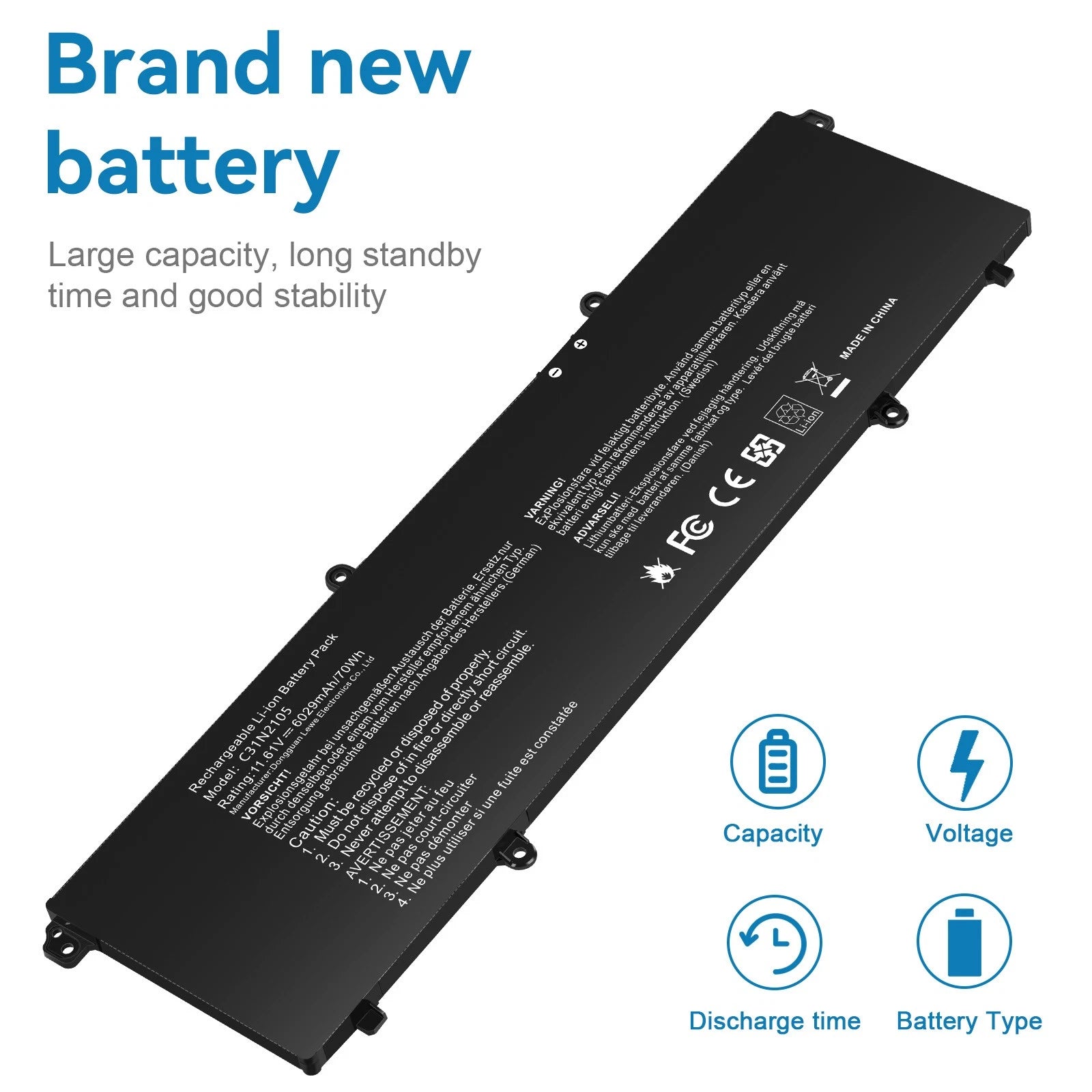 C31N2105 Battery For Asus VivoBook 15X OLED X1503ZA S 15 K3502ZA 15X M1503QA