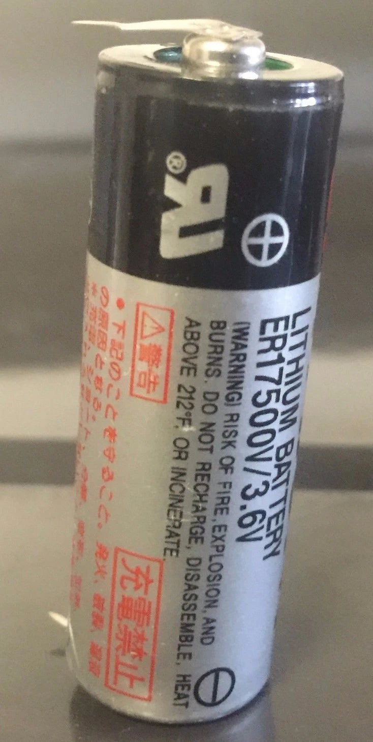 Brand New Toshiba ER17500V 3.6V 2700mAh Lithium PLC Battery with Pins