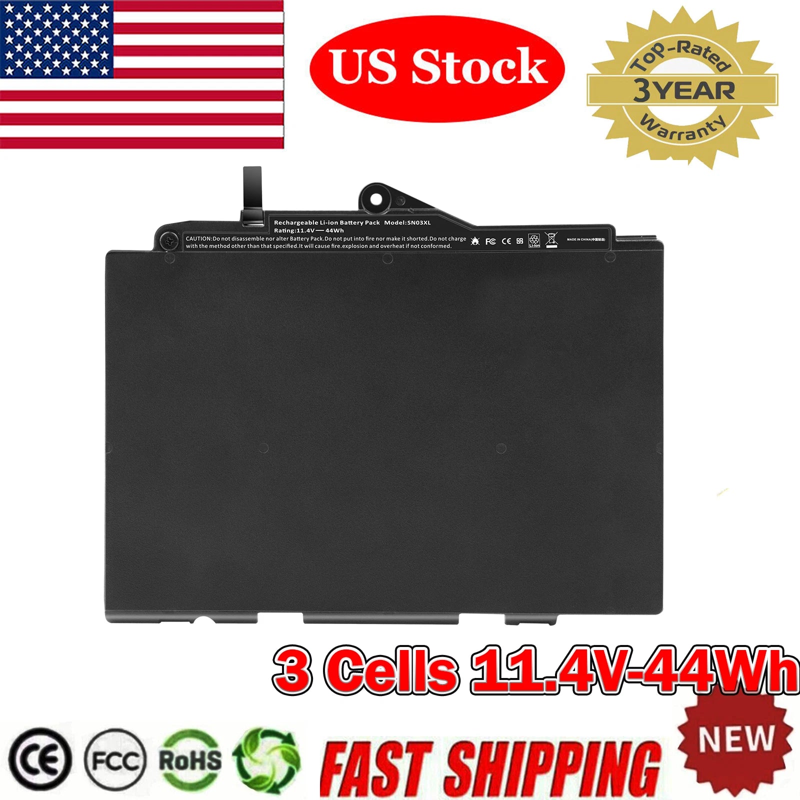 SN03XL Battery for HP EliteBook 820 G3 G4 T7B33AA 725 G3 G4 Series 800232-241