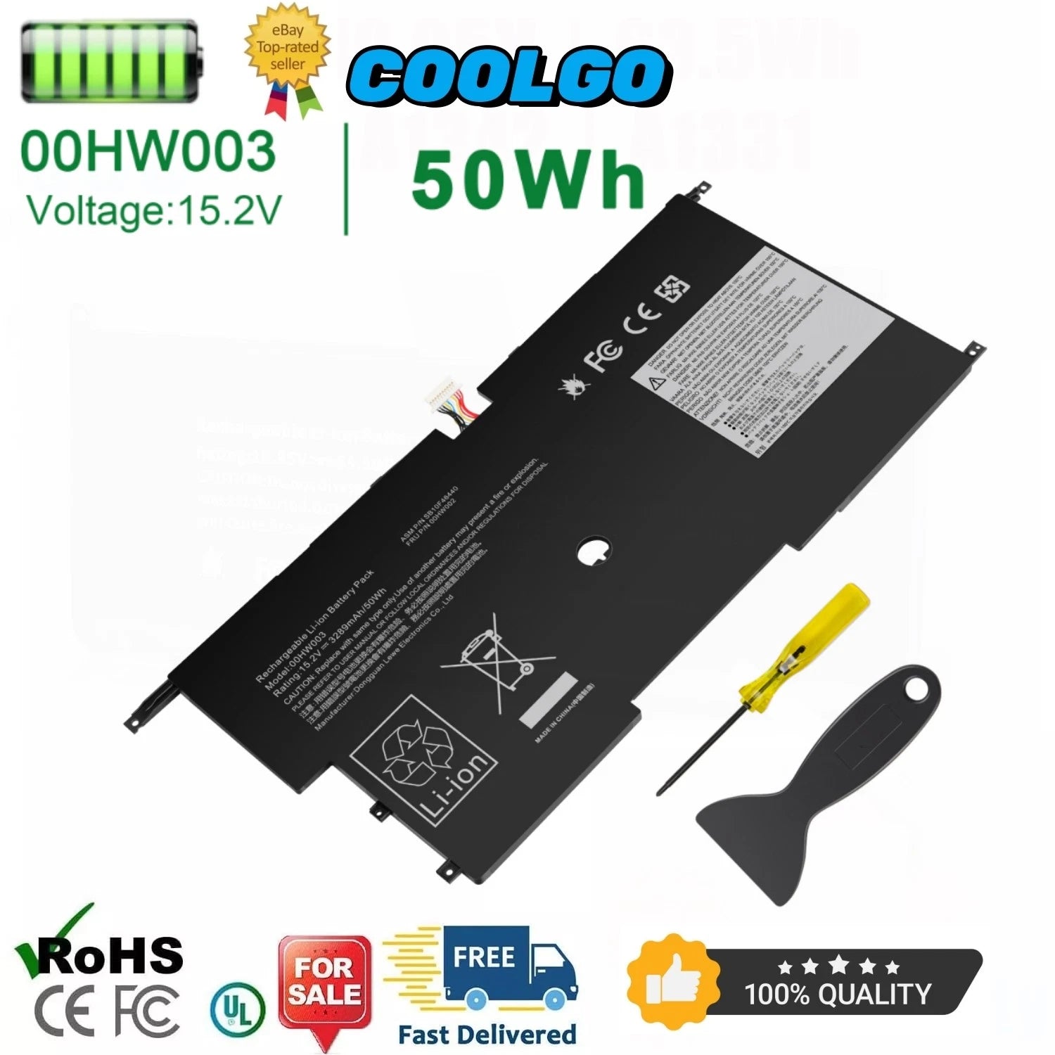 ? 00HW002 00HW003 Laptop Battery For Lenovo ThinkPad X1 Carbon Gen 3 Series 2015