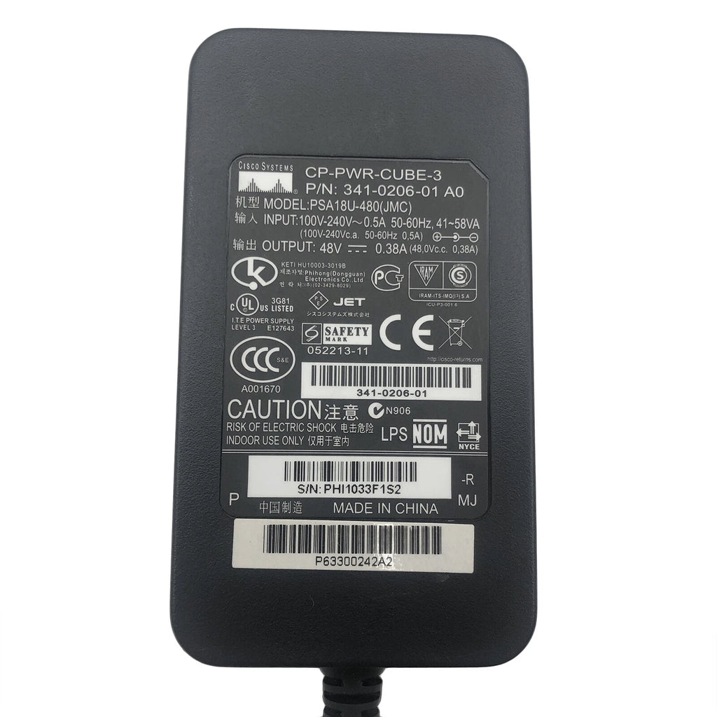 NEW Genuine Cisco AC Adapter 48V 0.38A 18W ADP-18PB Power Charger