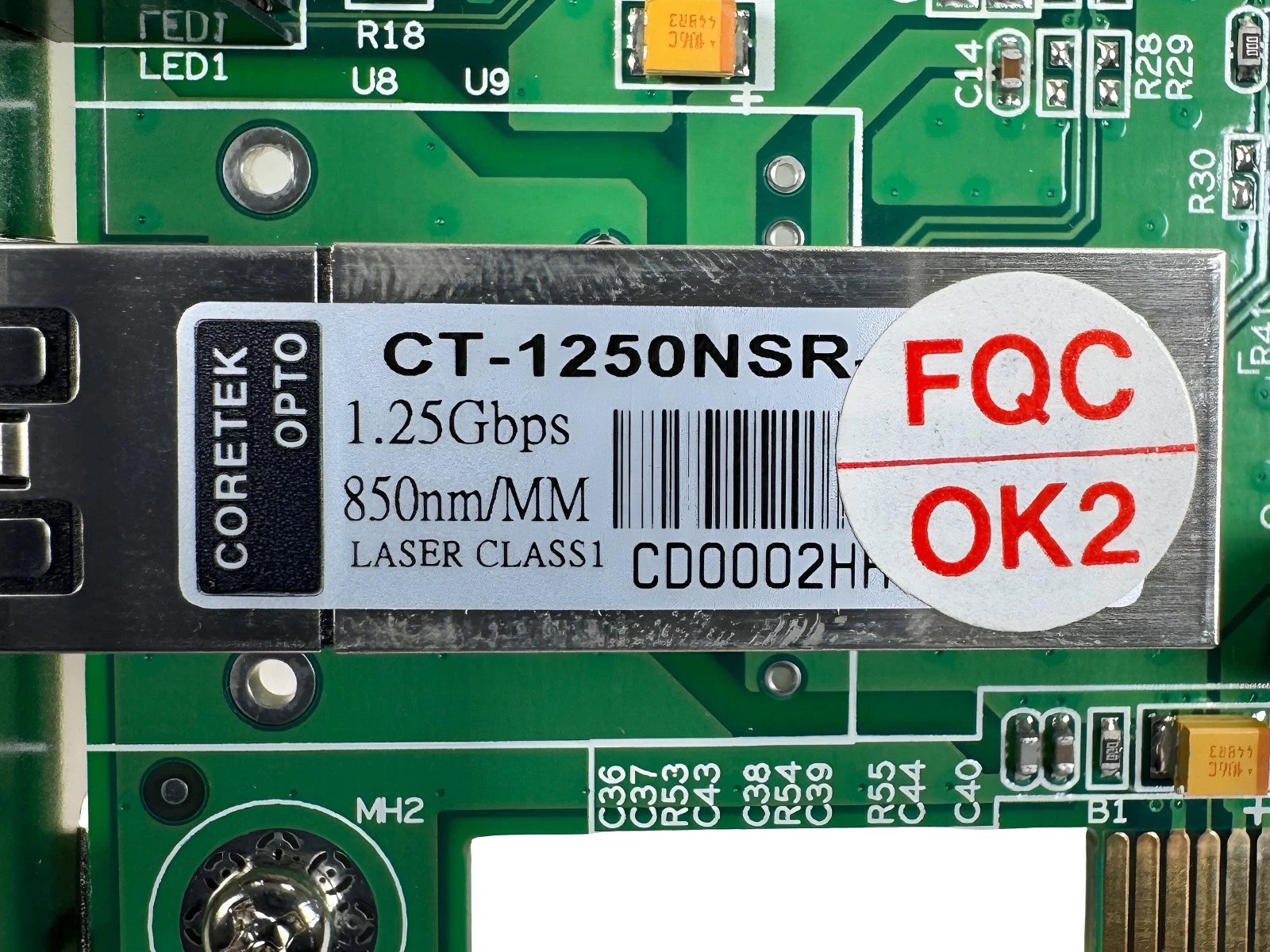 Transition Networks N-GSX-LC-01 Fiber PCI NIC CT-1250NSR 1000BASE-SX-LC