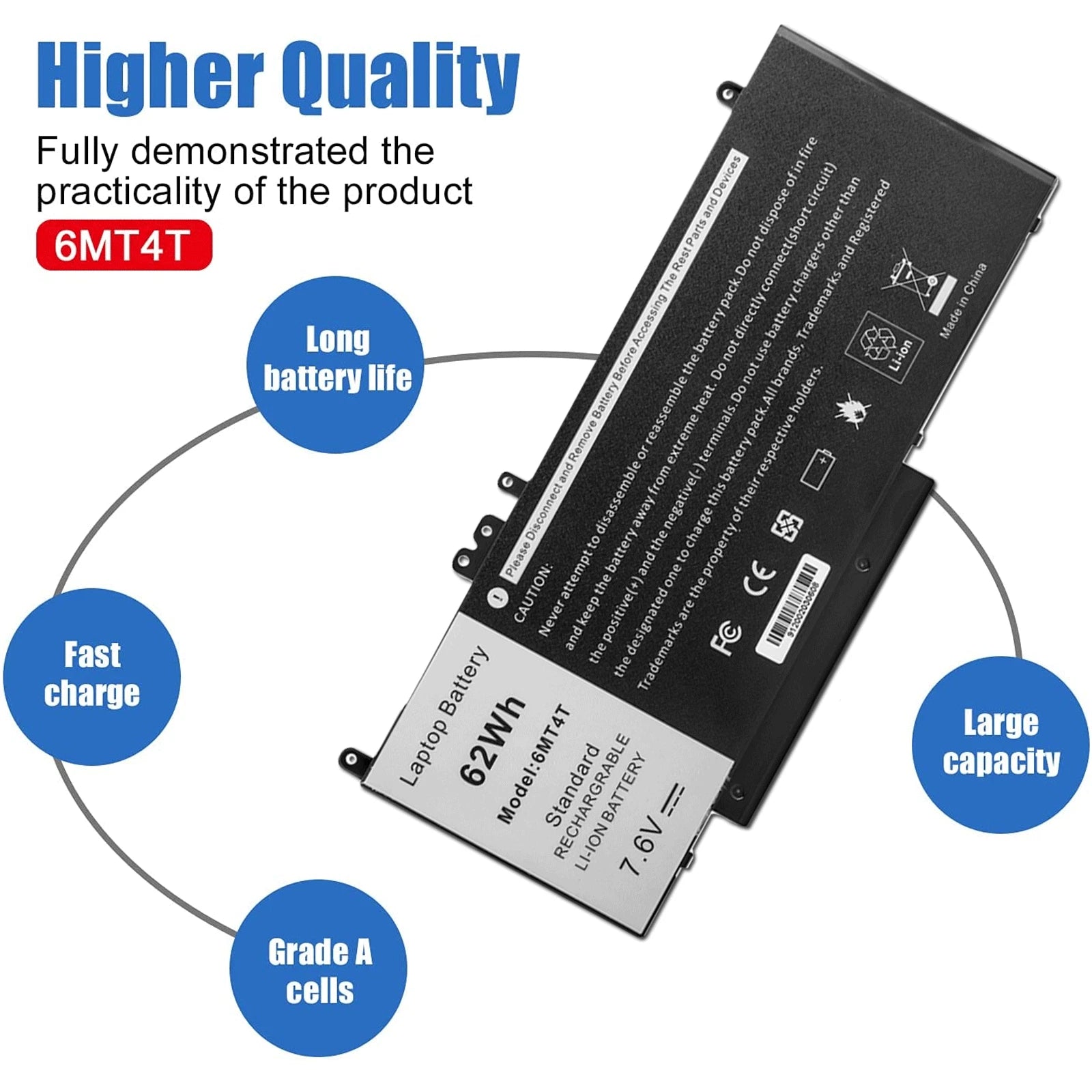??6MT4T Laptop Battery For Dell Latitude E5470 E5570 Precision 3510 Type 79VRK??