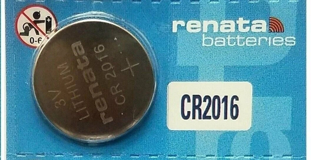 CR 2016 RENATA WATCH BATTERY (2 piece) ECR2016 FREE SHIPPING Authorized Seller