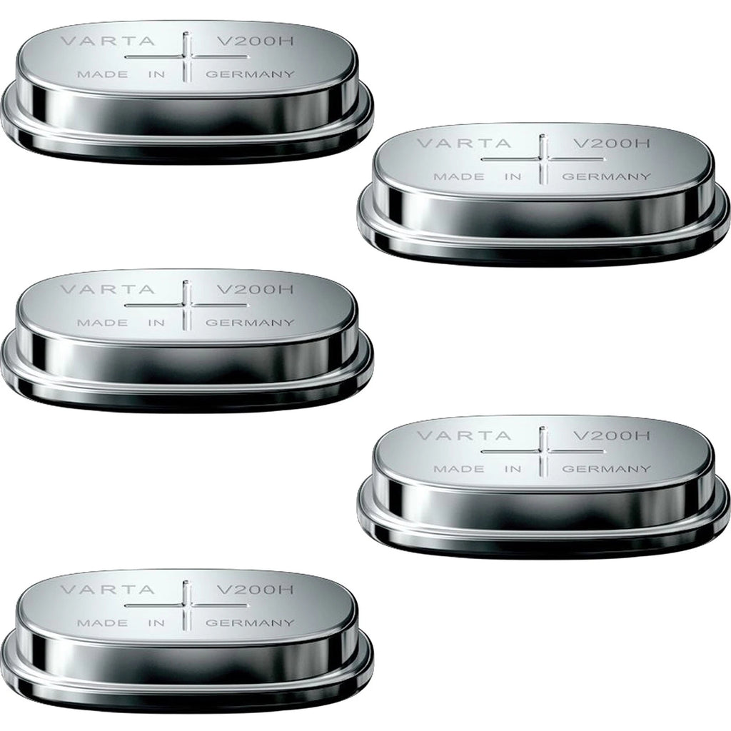 VARTA 5pc V200H 1.2V 200mAh Button Battery 55620101501 energy harvesting backup