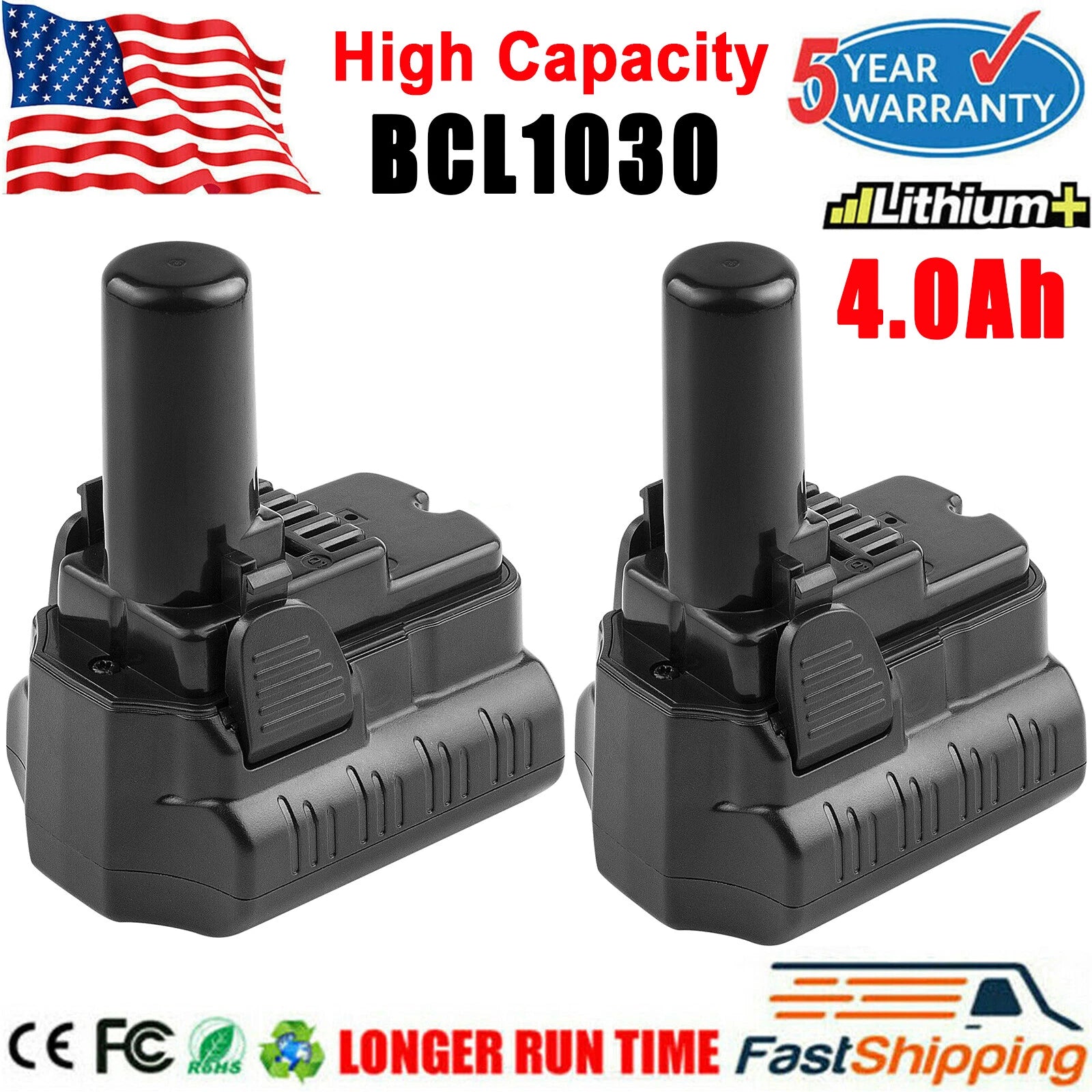 4.0Ah 12V Li-ion Battery for Hitachi BCL1015 BCL1030 329389 331065 B20543 329369