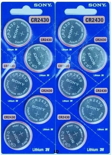 CR 2430 MURATA / SONY LITHIUM BATTERIES (5 piece) 3V Watch Authorized US Seller