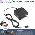 For Lenovo Yoga Charger 65W Slim travel AC Adapter Yoga 900 Yoga 700 14