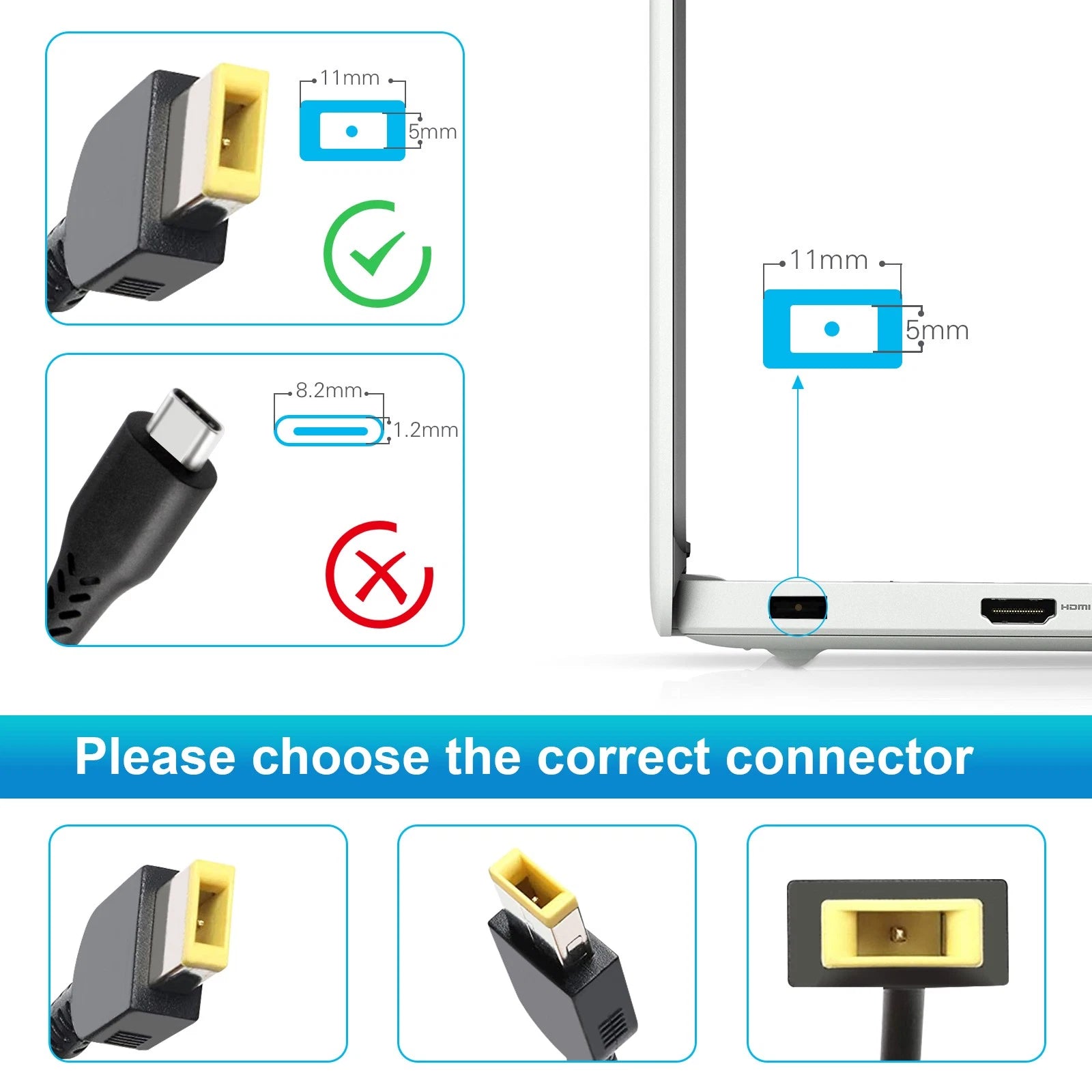 90W Charger Adapter For Lenovo Yoga G40-30 G40-45 G40-70 G50-30 G50-70 G70-70