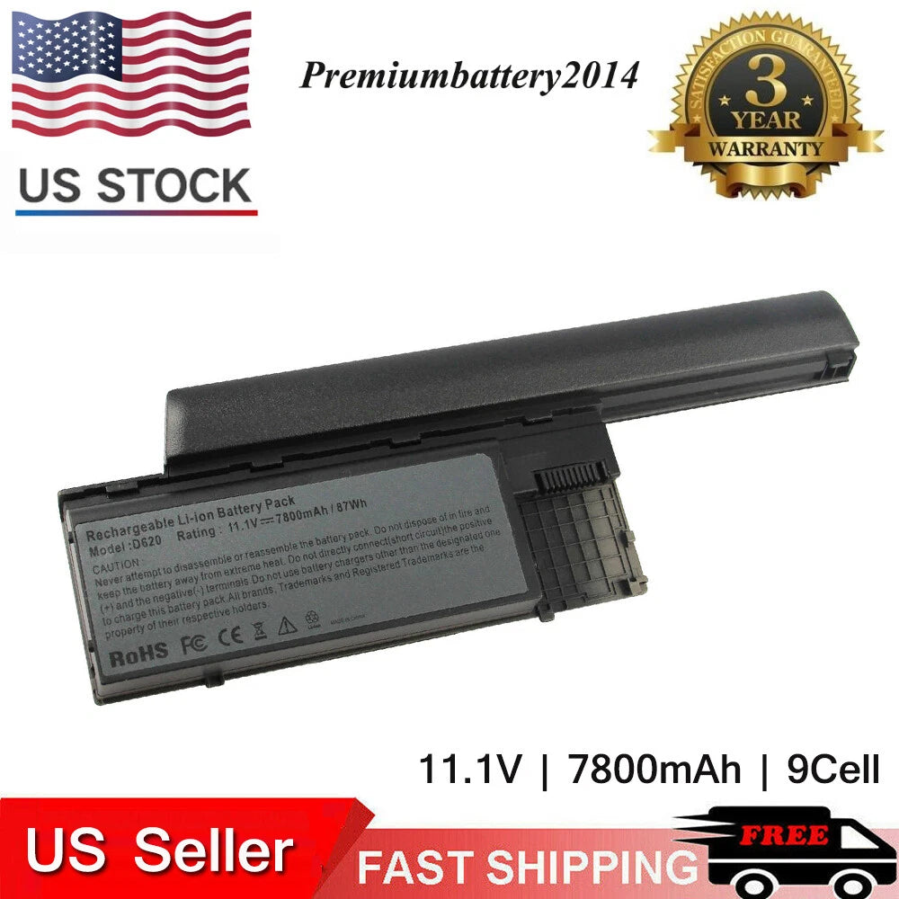 Battery For Dell Latitude D620 D630 D631 D640 D630C 11.1V Laptop Precision M2300