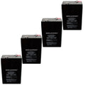 6V 4.5Ah Emergency Exit Lighting SLA Battery - PACK OF 4 BATTERIES
