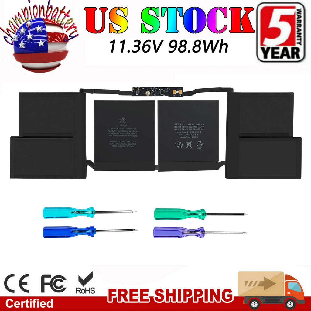 A2113 Battery for Apple Macbook Pro 16'' A2141 Retina Year 2019 2020 EMC 3347