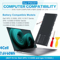PW23Y Battery for Dell XPS 13 9360 Series 13-9360-D1605T D1505G RNP72 TP1GT 60Wh