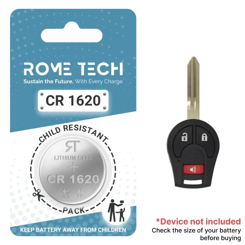 Key Fob Battery Replacement for Nissan Rogue 2019 2018 2017 2016 2015 - 2008